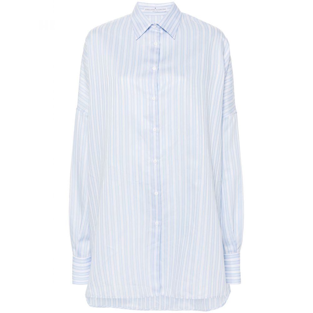 Ermanno Scervino - striped batwing-sleeve shirt