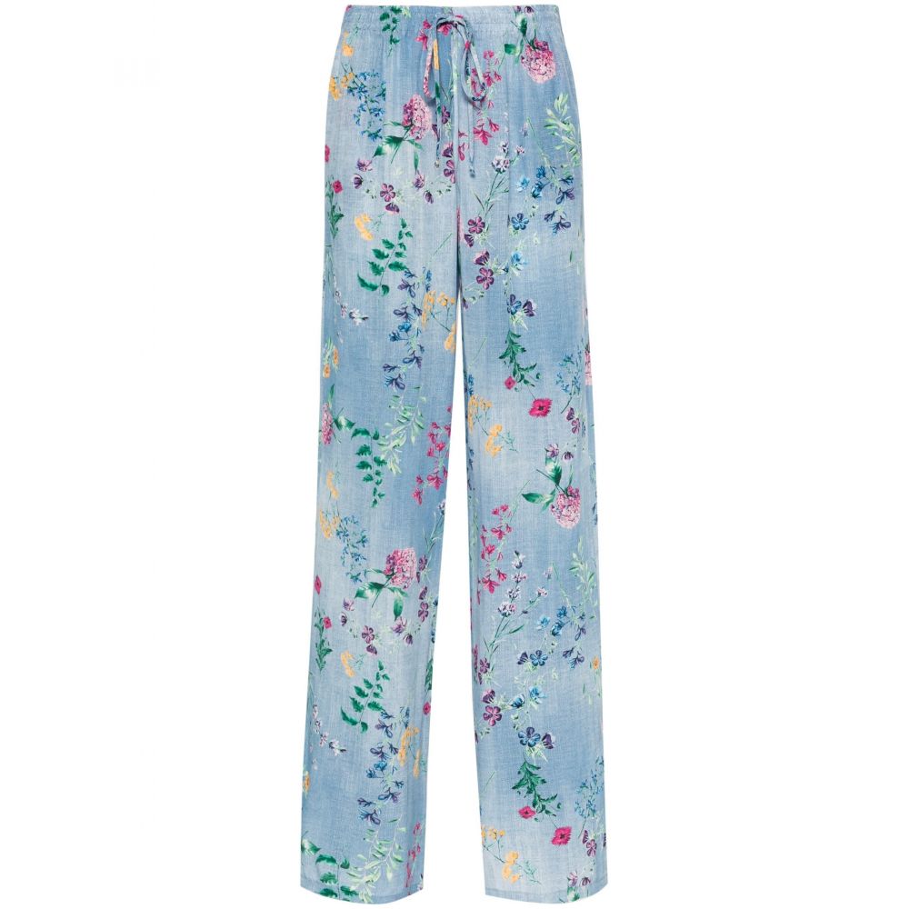 Ermanno Scervino - all-over floral-print trousers
