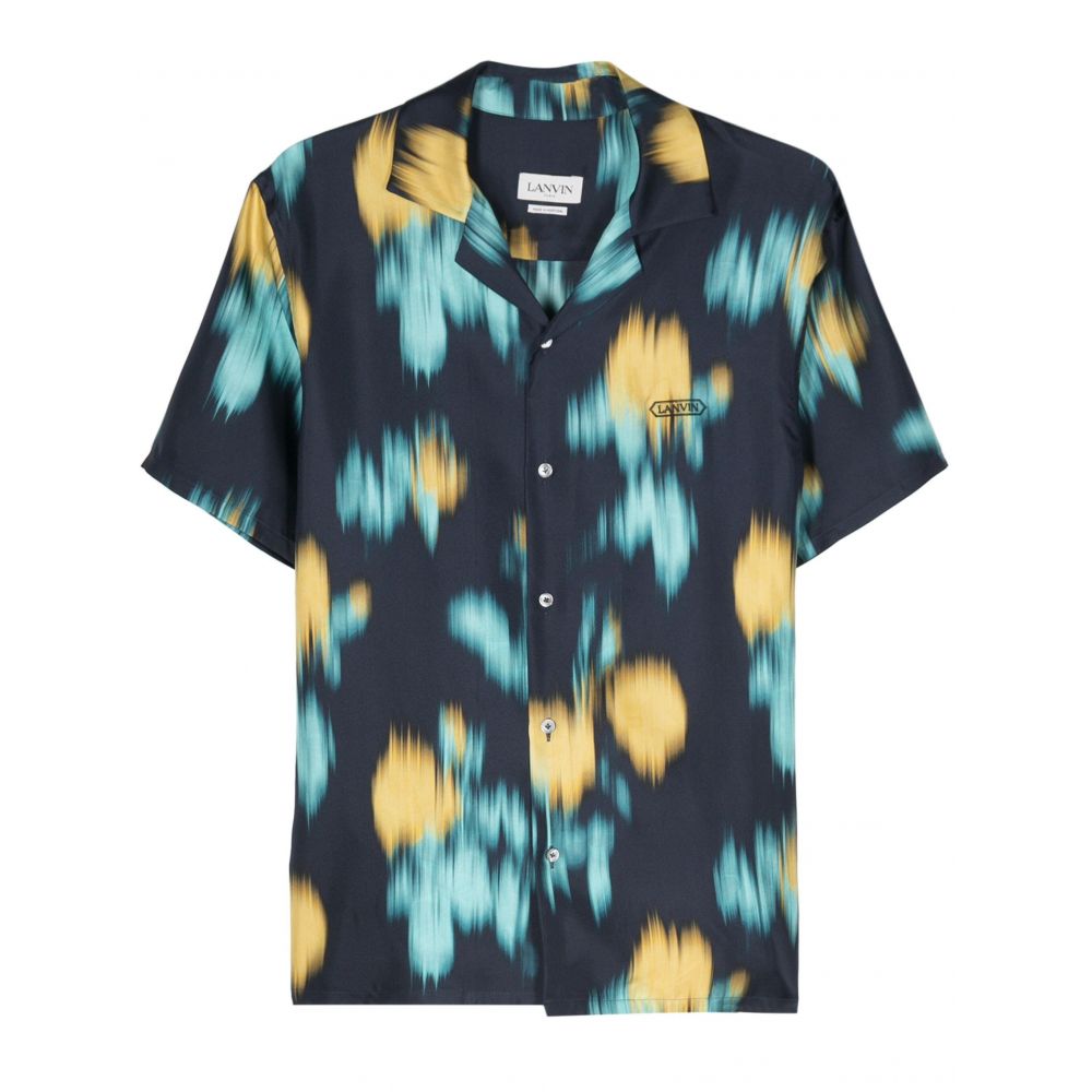 Lanvin - abstract-pattern silk shirt