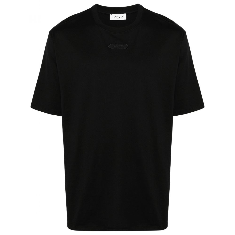 Lanvin - logo-appliquè cotton T-shirt