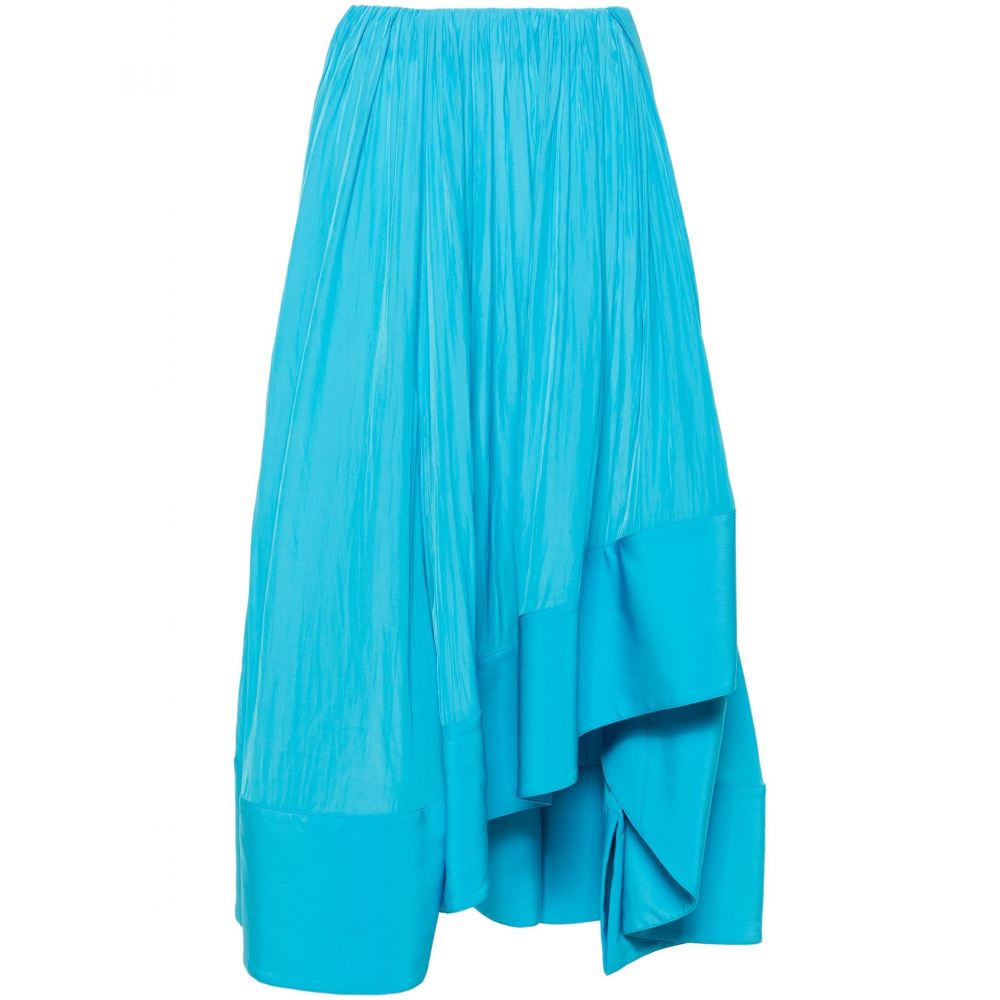 Lanvin - asymmetric charmeuse maxi skirt