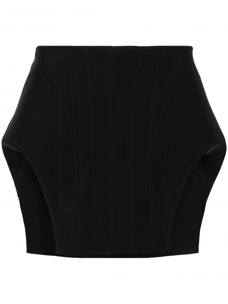 Mugler - corset-inspired mini skirt