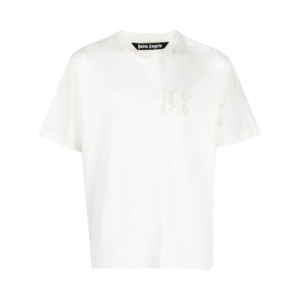 Palm Angels - logo-embroidered cotton T-shirt