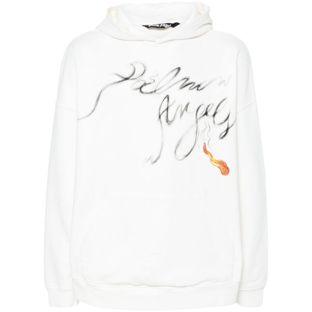 Palm Angels - Foggy logo-print hoodie