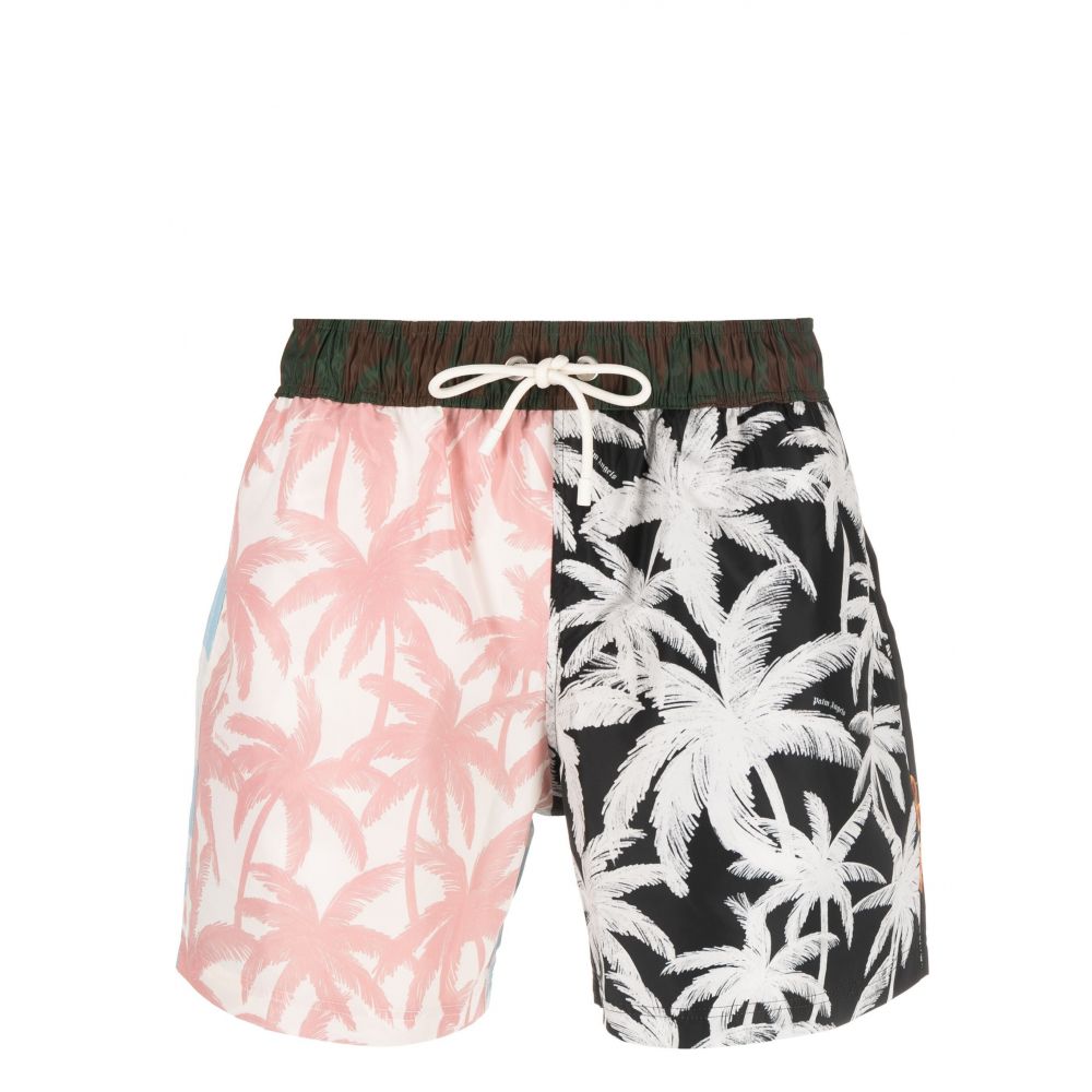 Palm Angels - Palms patchwork swim shorts