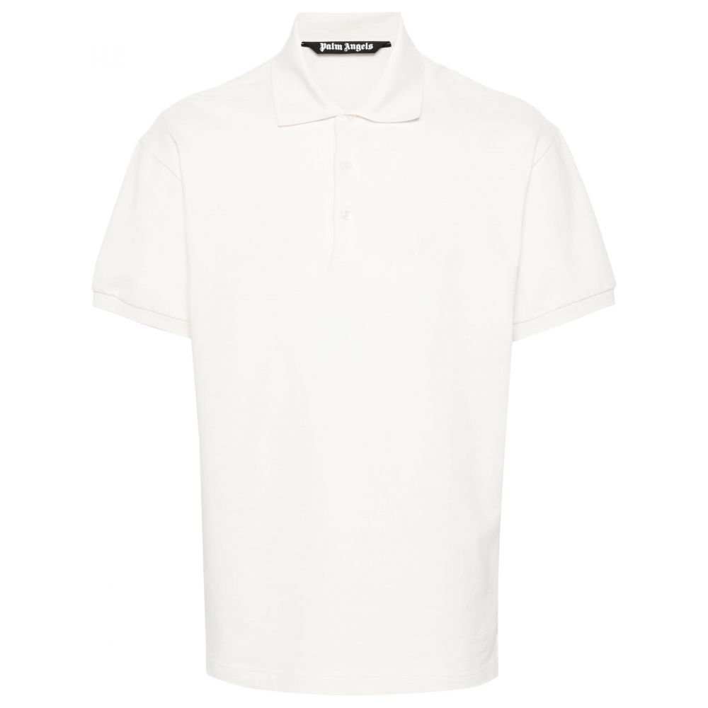 Palm Angels - embroidered-logo polo shirt