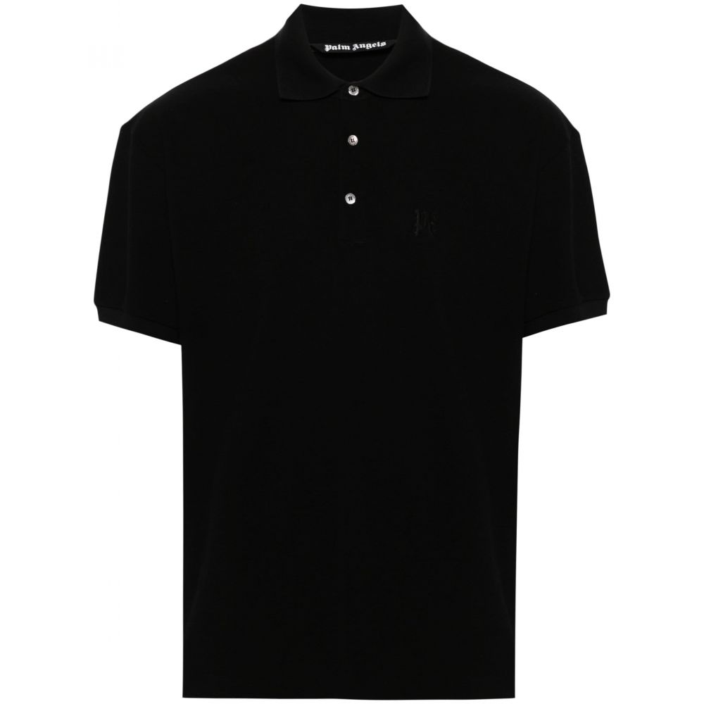 Palm Angels - logo-embroidered cotton polo shirt