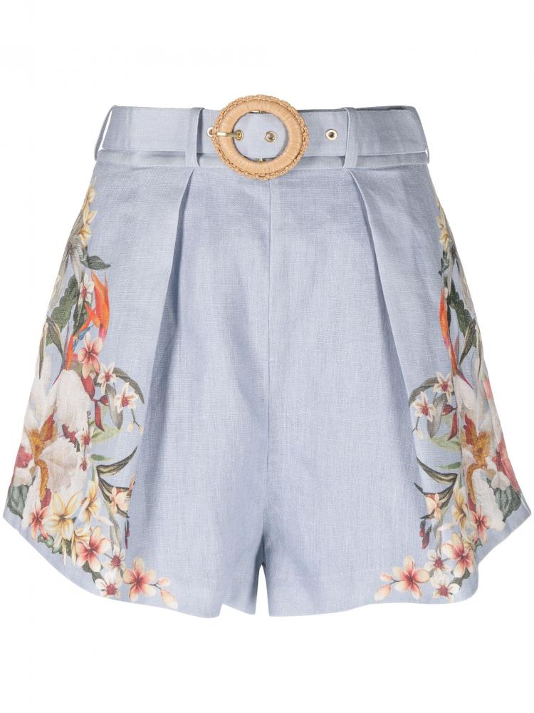 Zimmermann - Lexi floral-print shorts