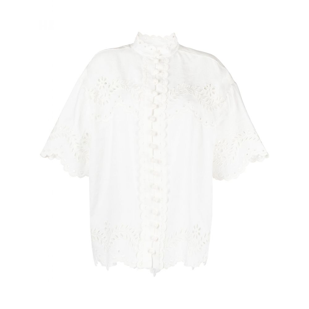 Zimmermann - Junie embroidered linen shirt