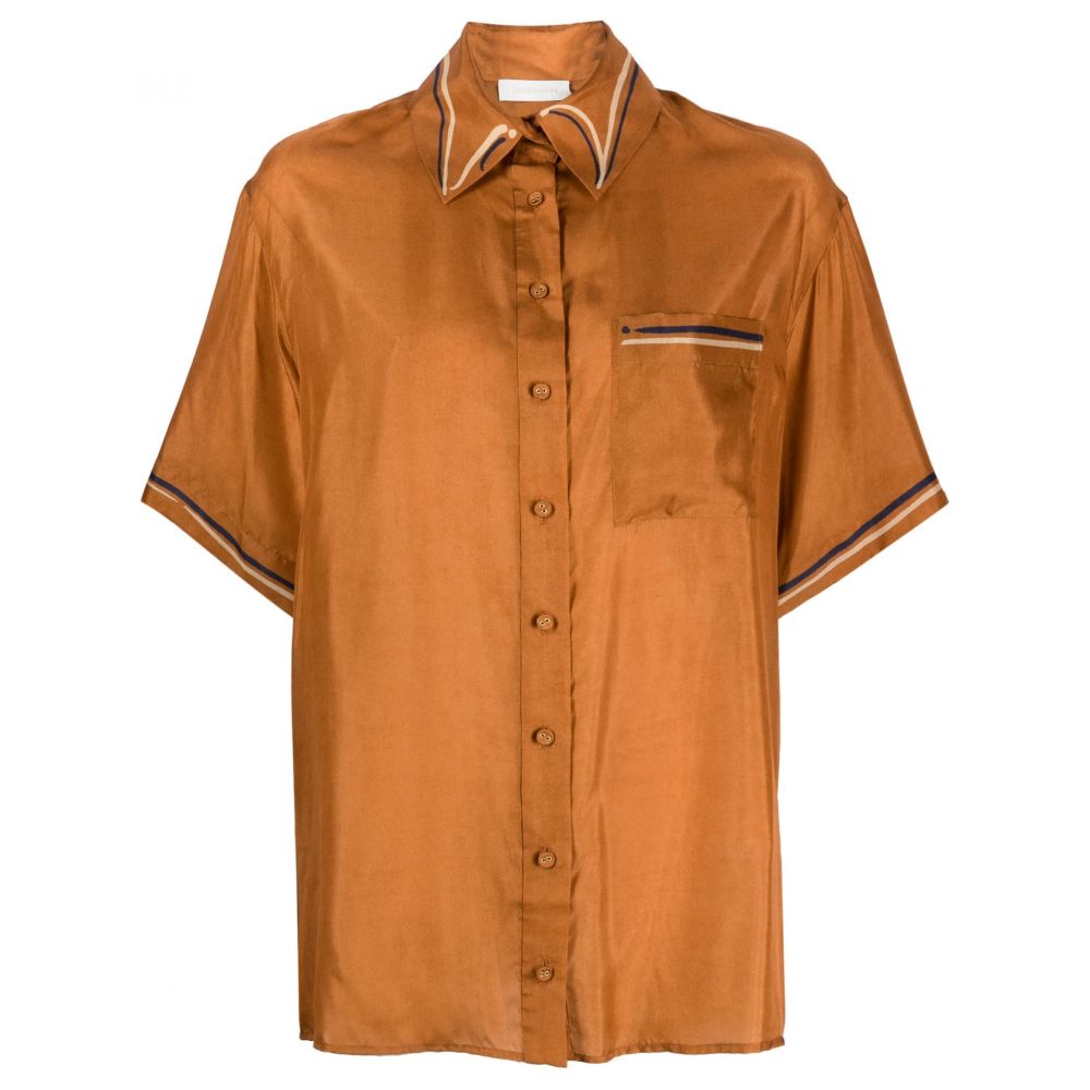 Zimmermann - Alight graphic-print silk shirt
