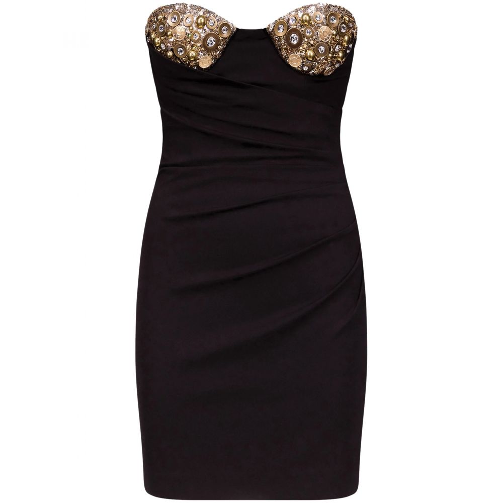 Area - crysta-embellished minidress