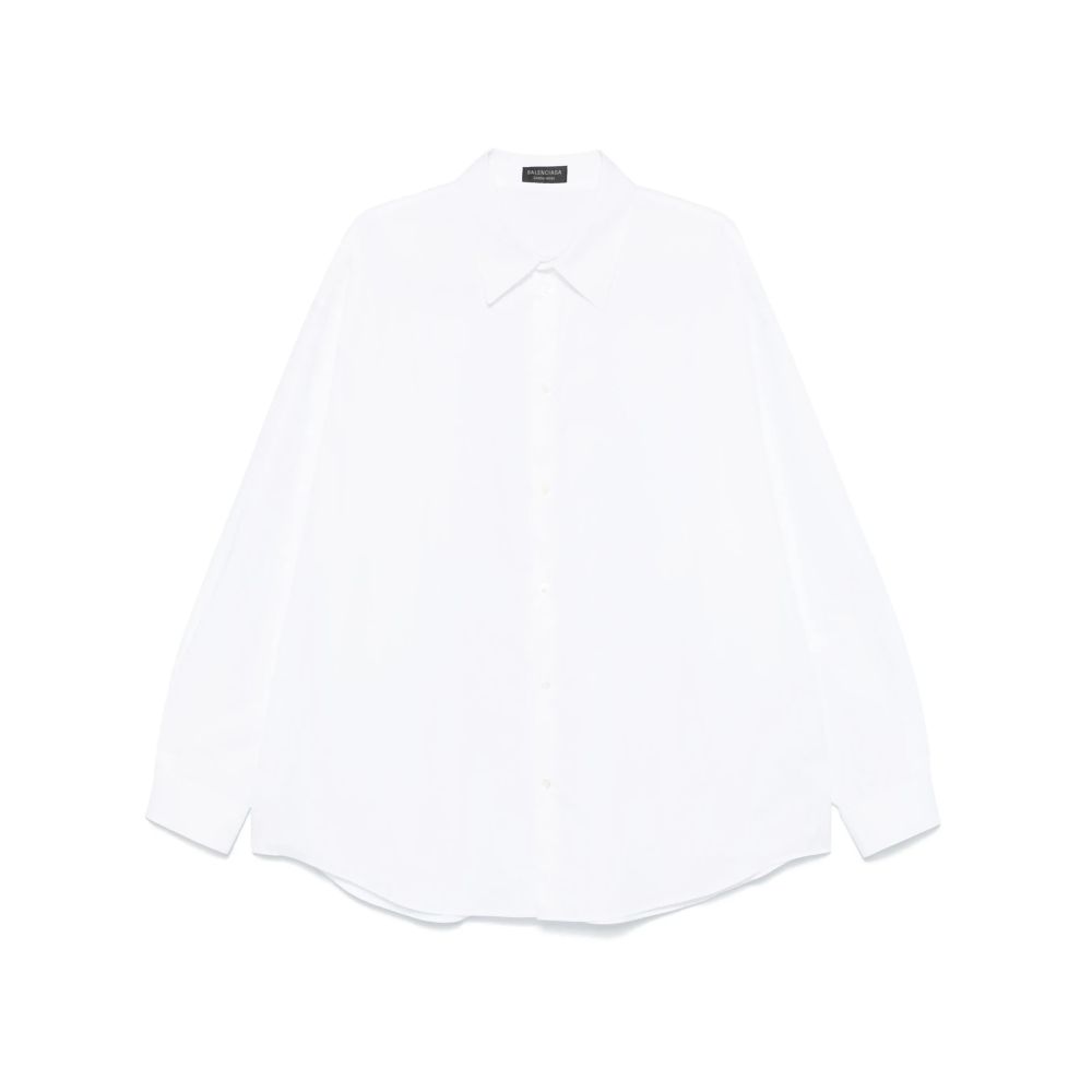 Balenciaga - logo-embroidered shirt