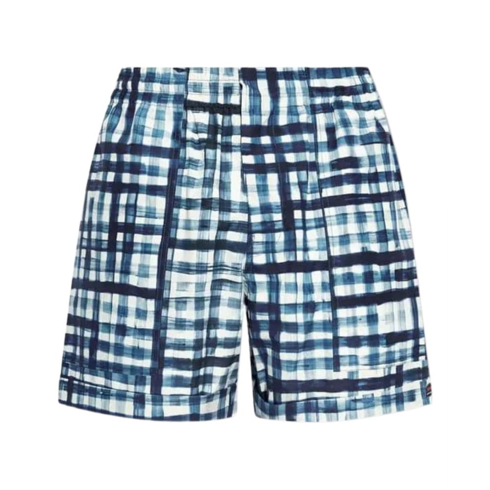 Bottega Veneta - Blue plaid pattern shorts