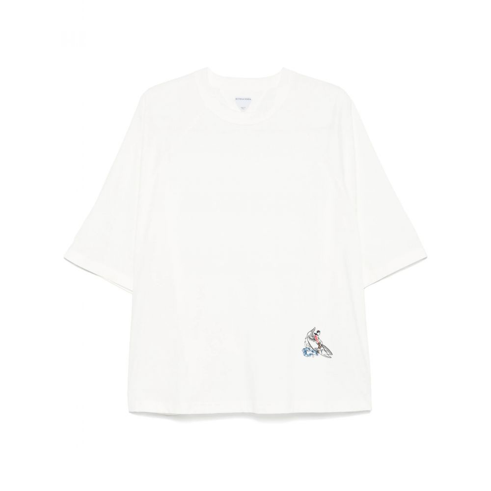 Bottega Veneta - embroidered-motif T-shirt
