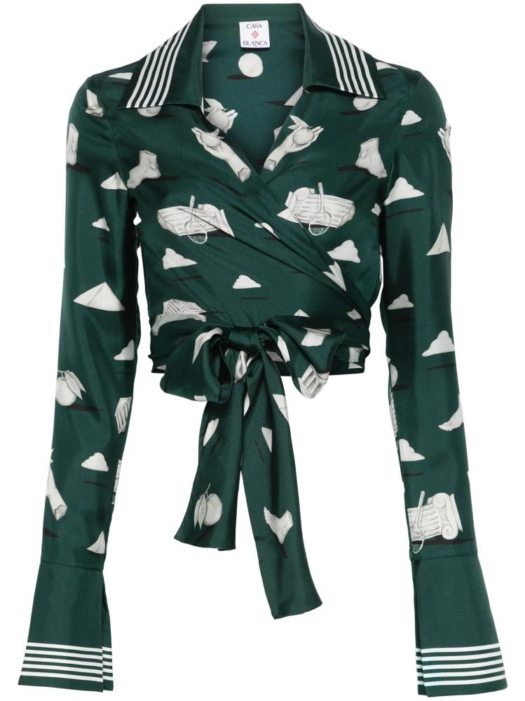 Casablanca - graphic-print blouse