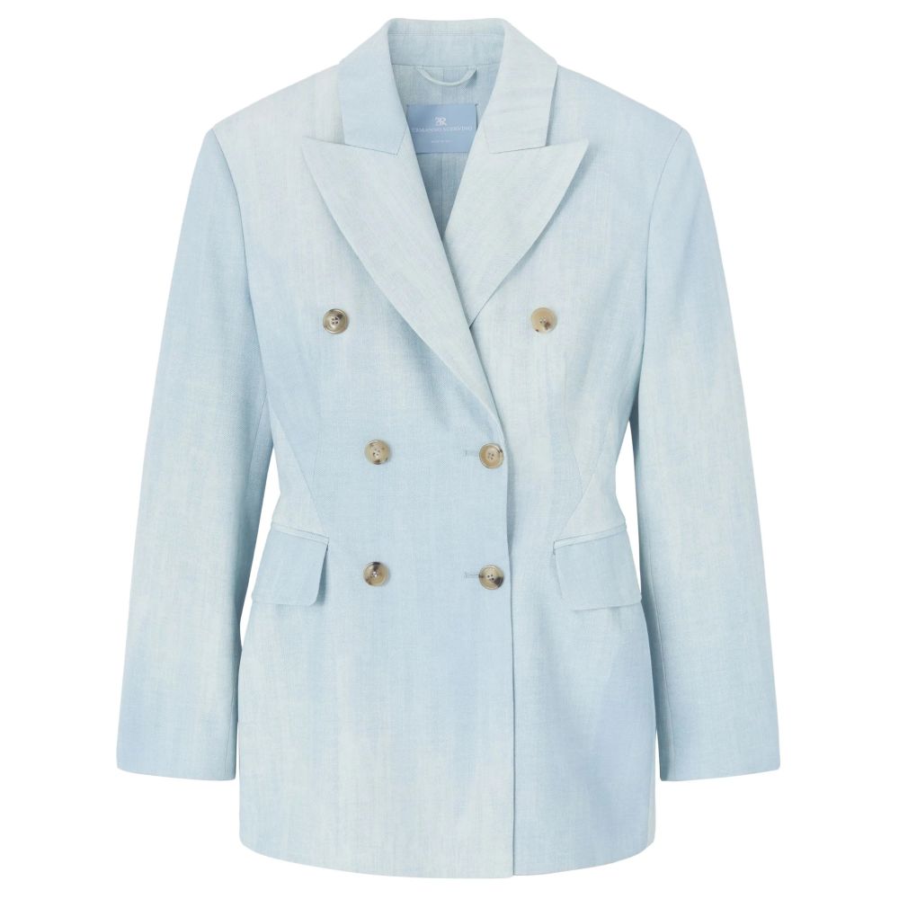 Ermanno Scervino - denim-print blazer