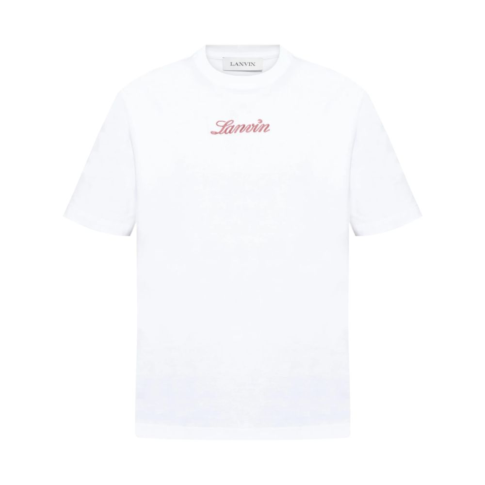 Lanvin - logo-embroidered T-shirt