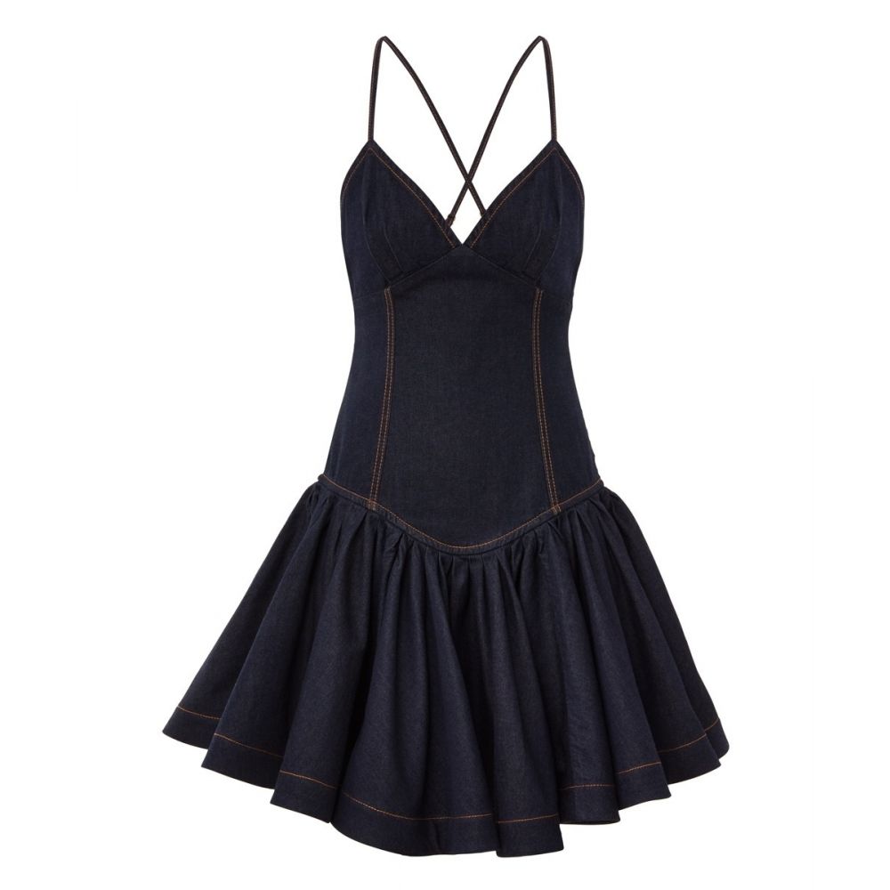 Zimmermann - Crush Denim Mini Dress