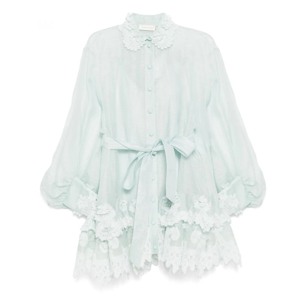 Zimmermann - Crush lace shirt dress
