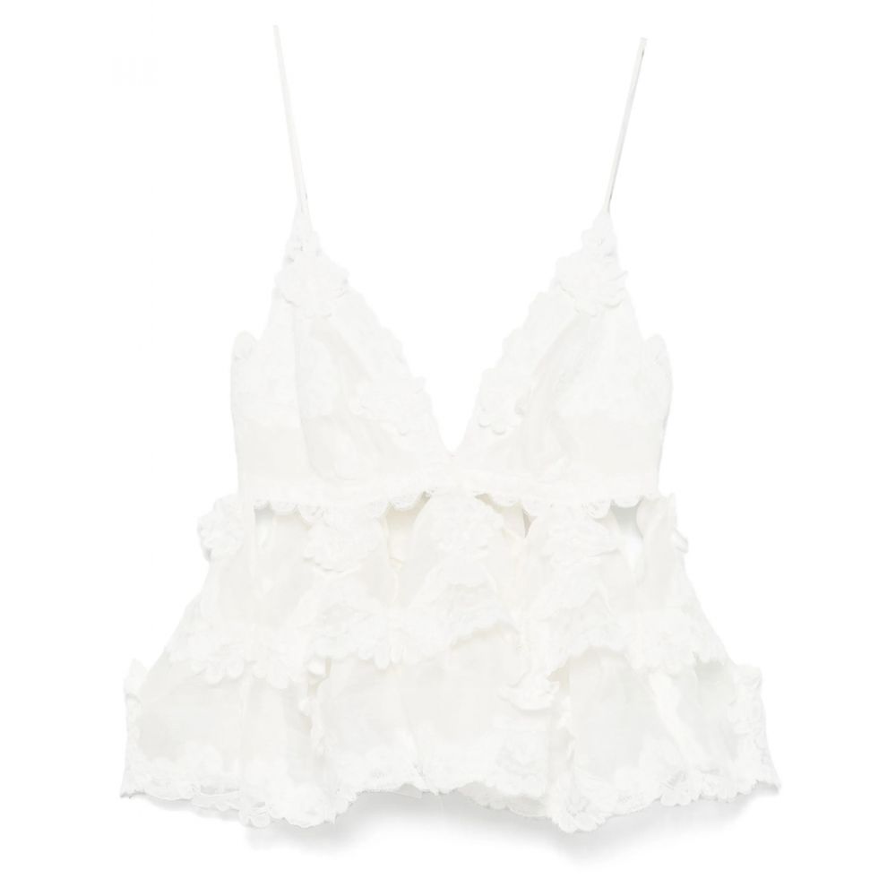 Zimmermann - crush-lace tiered top