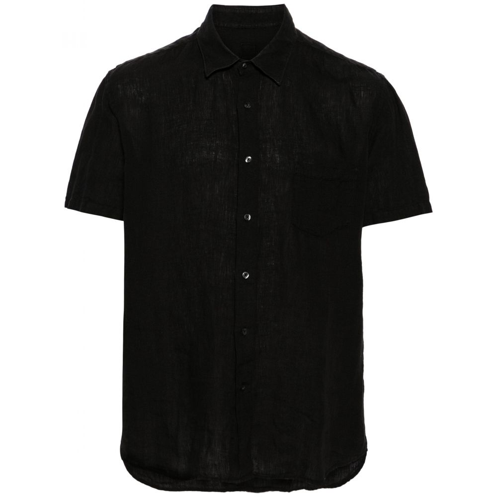 120% Lino - classic-collar linen shirt