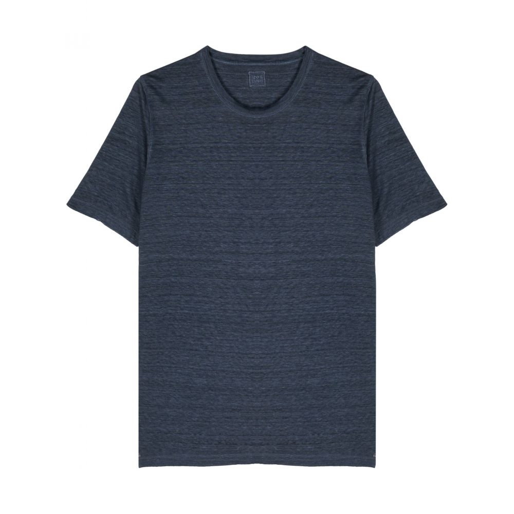 120% Lino - linen crew neck T-shirt