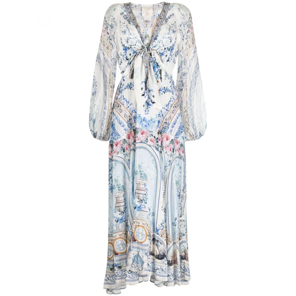 Camilla - baroque-pattern silk dress