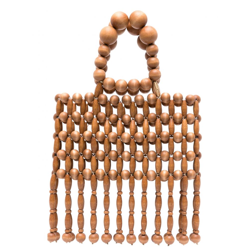 Cult Gaia - Clara wooden beads tote bag