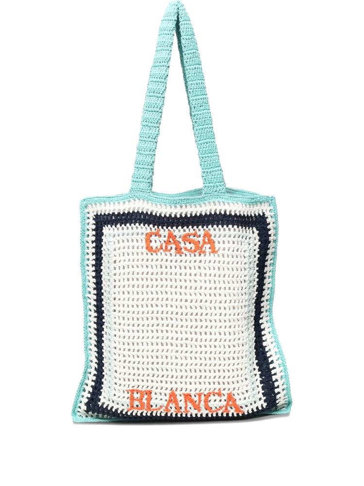 Casablanca - crochet-detail tote bag