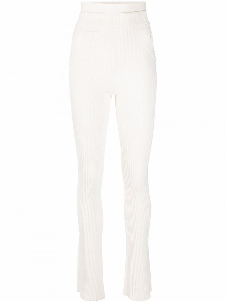 Andreadamo - open-knit flared trousers