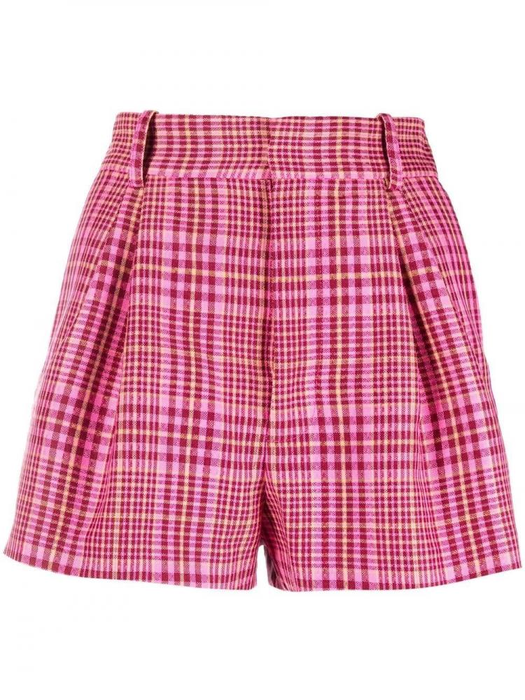 Area - plaid tailored shorts