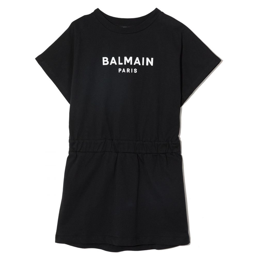 Balmain Kids - logo-print T-shirt black