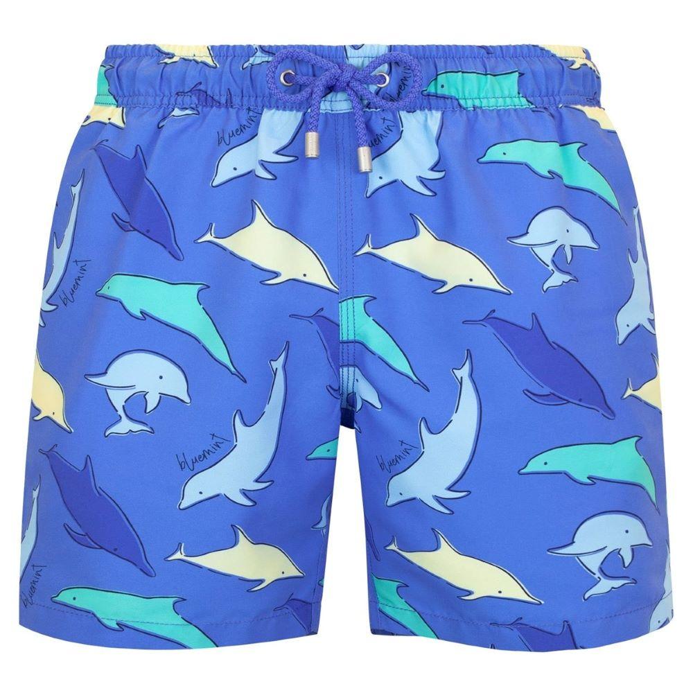 Bluemint - Arthus mid-length swim shorts blue dolphin