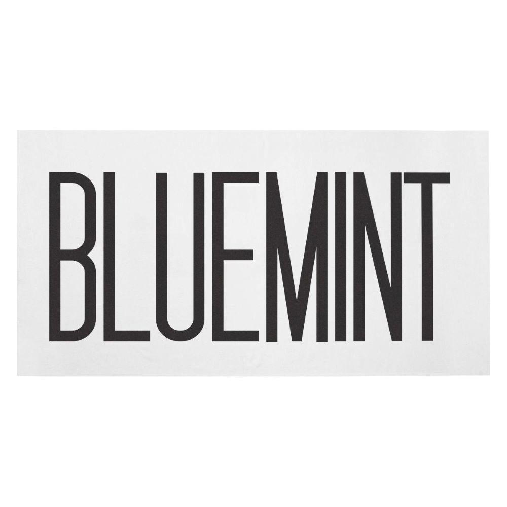 Bluemint - HECTOR Big Size Cotton Beach Towel BLACK LETTERS