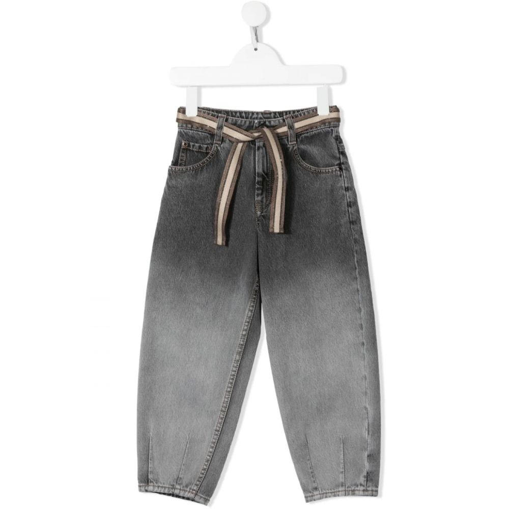 Brunello Cucinelli Kids - TEEN gradient-effect straight-leg denim jeans