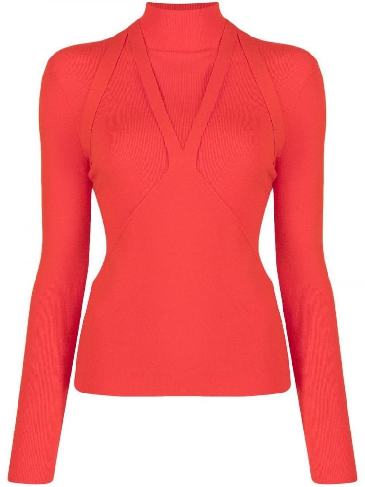 Dion Lee - Harness Skivvy knitted high-neck top