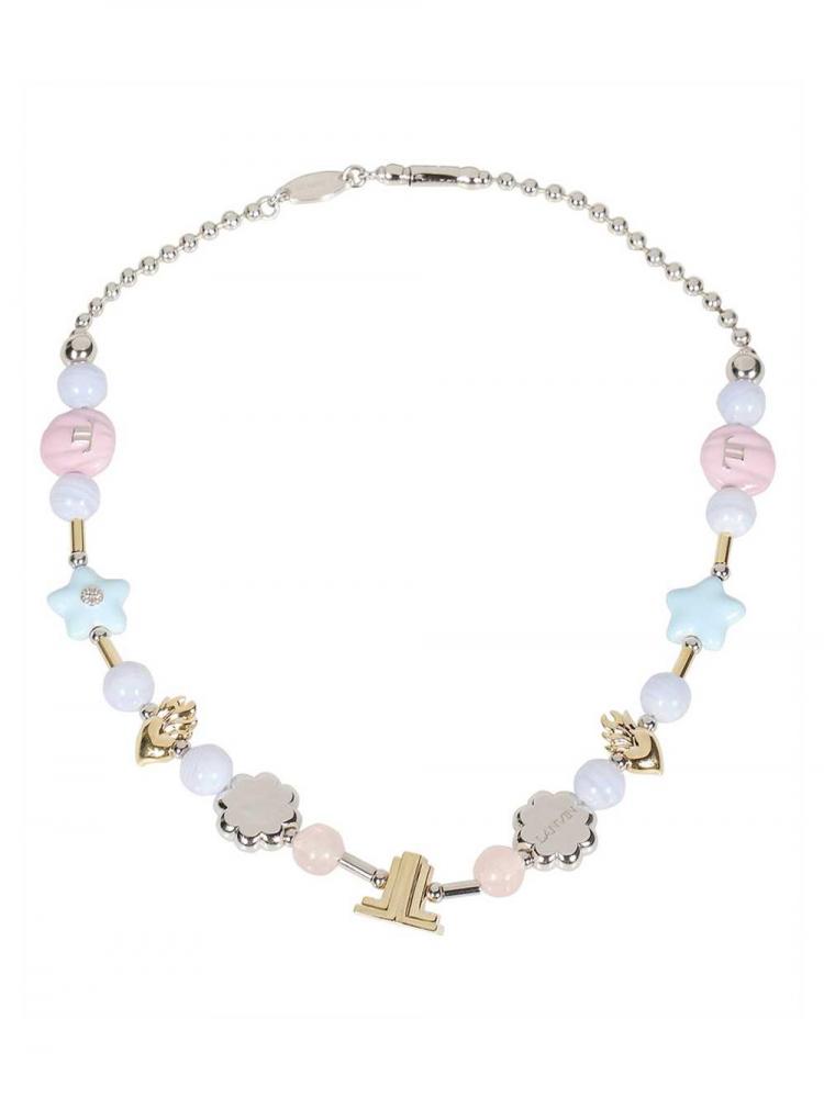 Lanvin - beaded necklace pastel