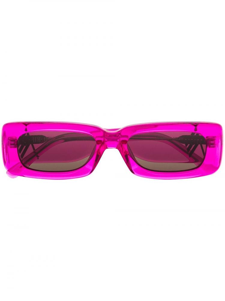 Linda Farrow - x The Attico Mini Marfa rectangle-frame sunglasses