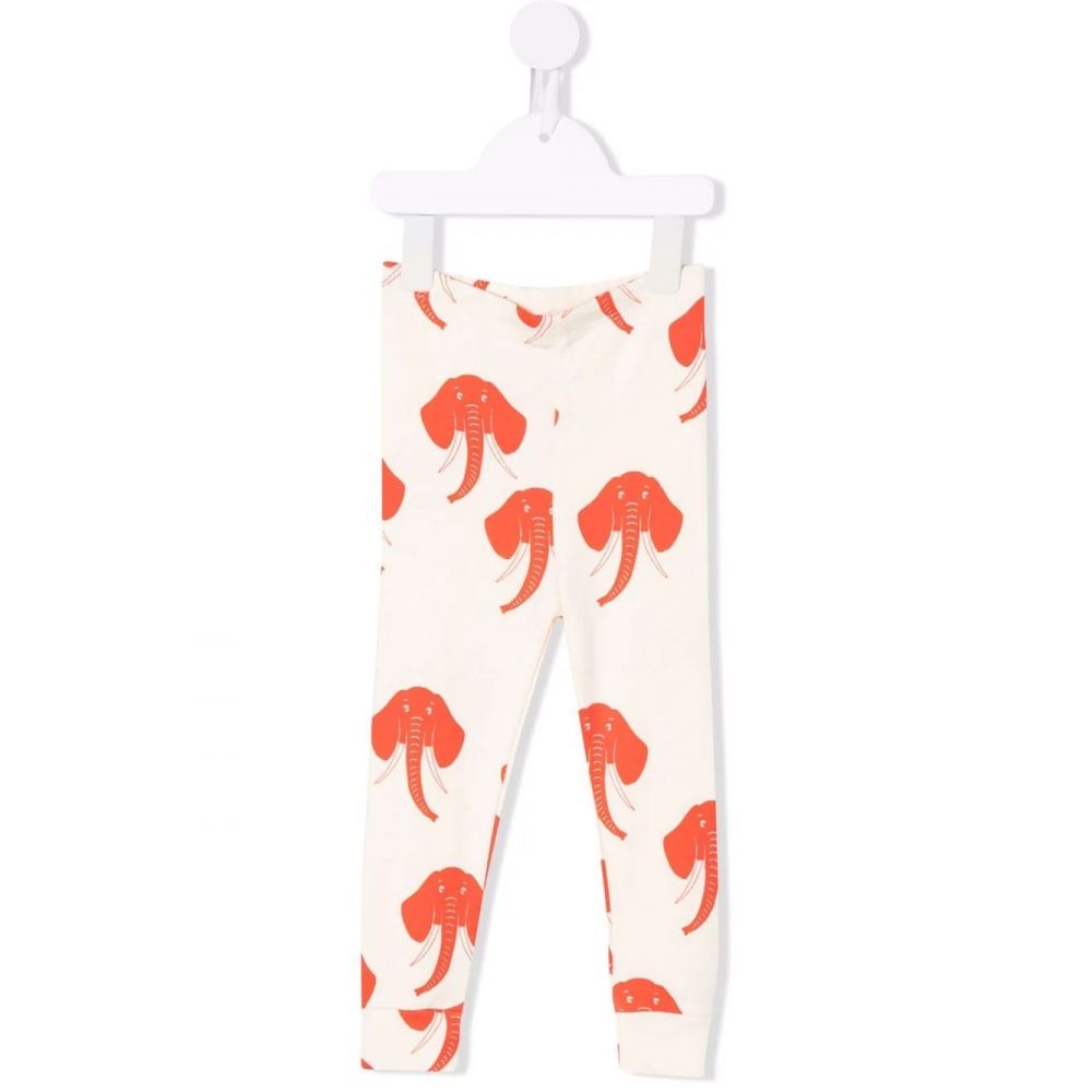 Mini Rodini - elephant-print organic cotton leggings
