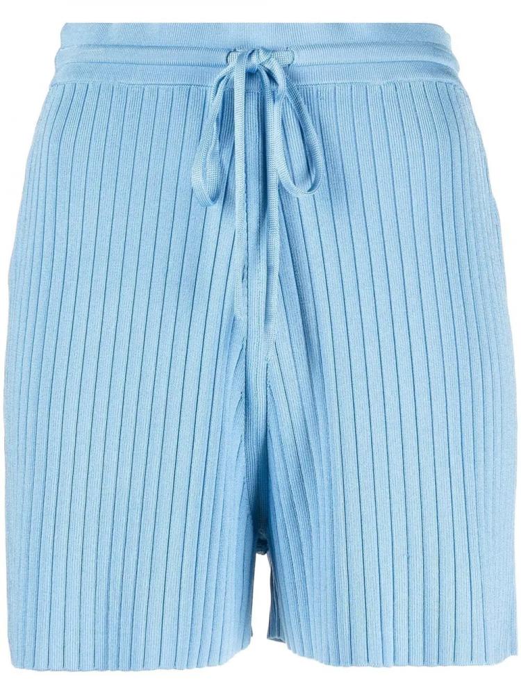 Nanushka - ribbed-knit drawstring-waist shorts