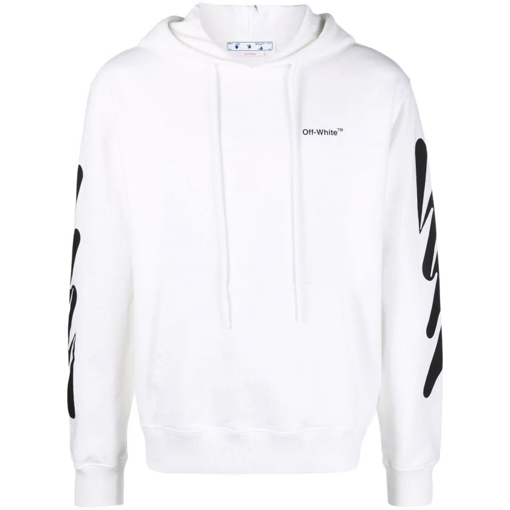 Buy Hoodies and sweatshirts Off-White Wave Diag printed hoodie