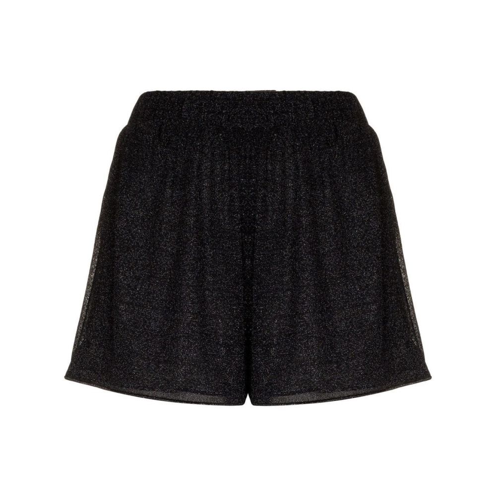 Oseree - Lumière elasticated-waist lurex shorts