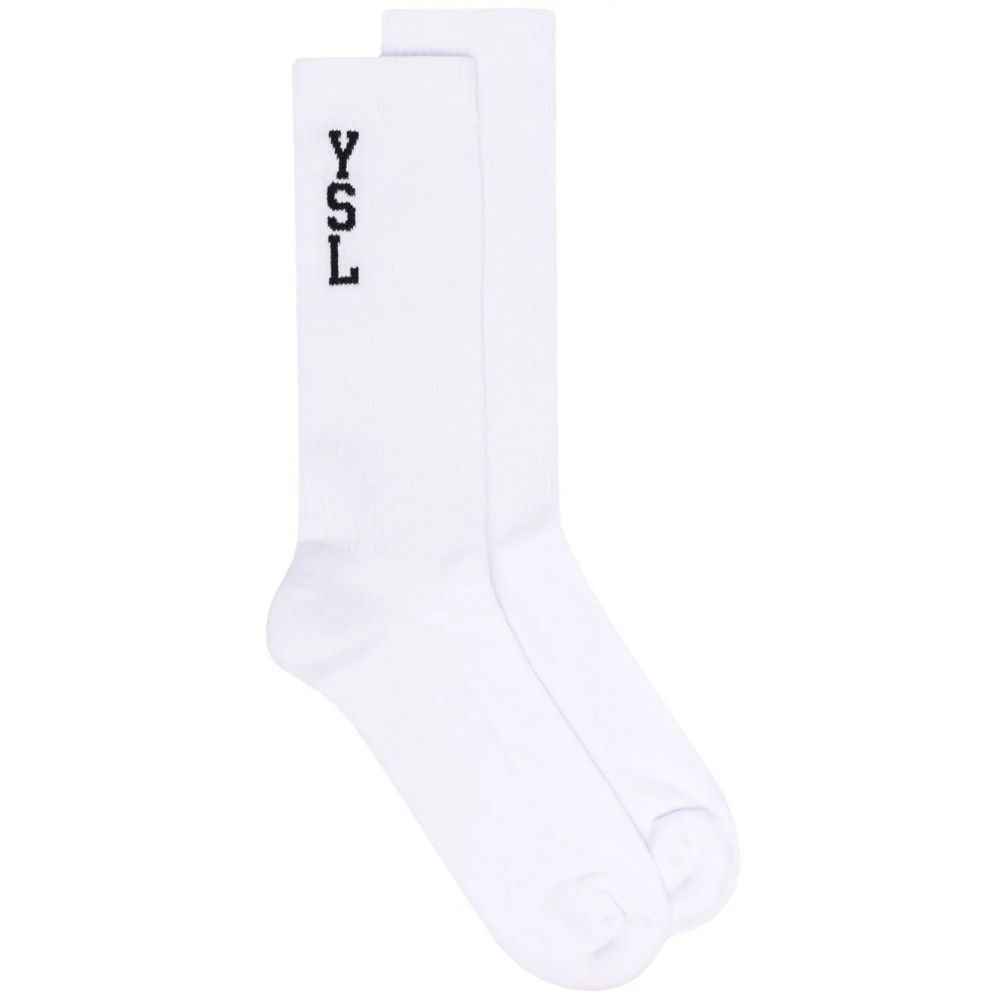 Saint Laurent - Jacquard socks in cotton