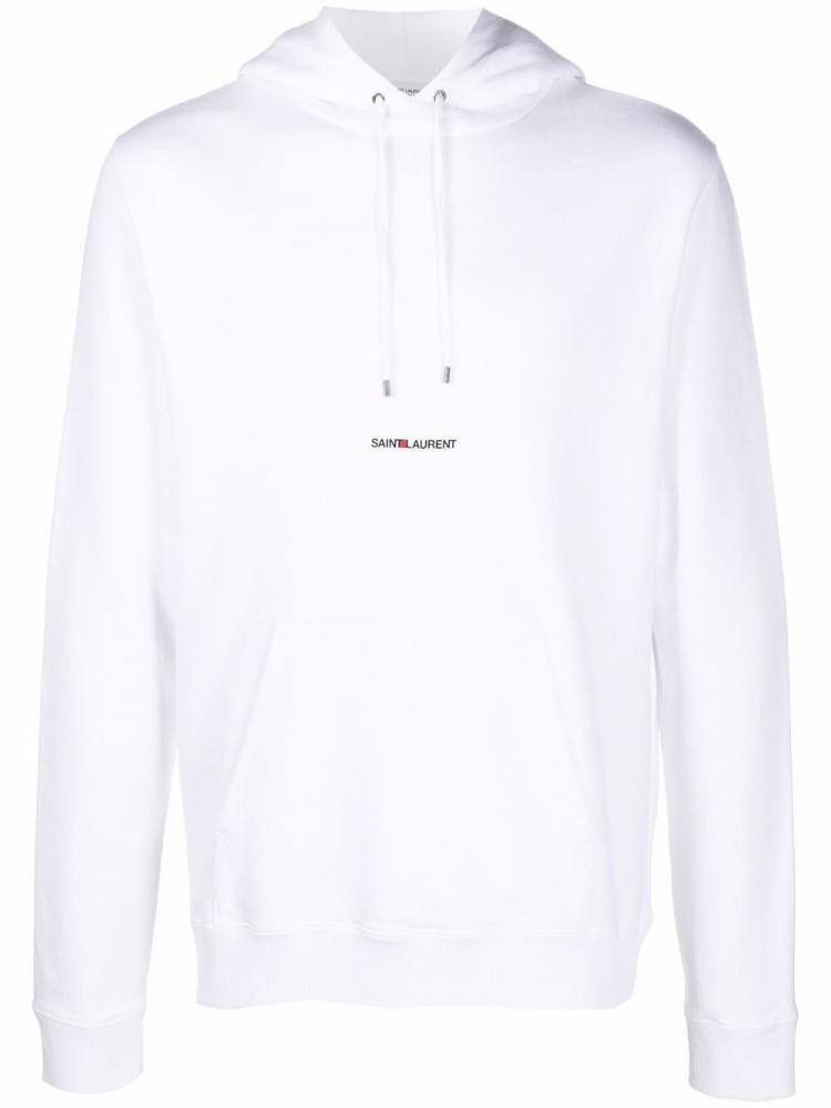 Saint Laurent - logo-print hoodie
