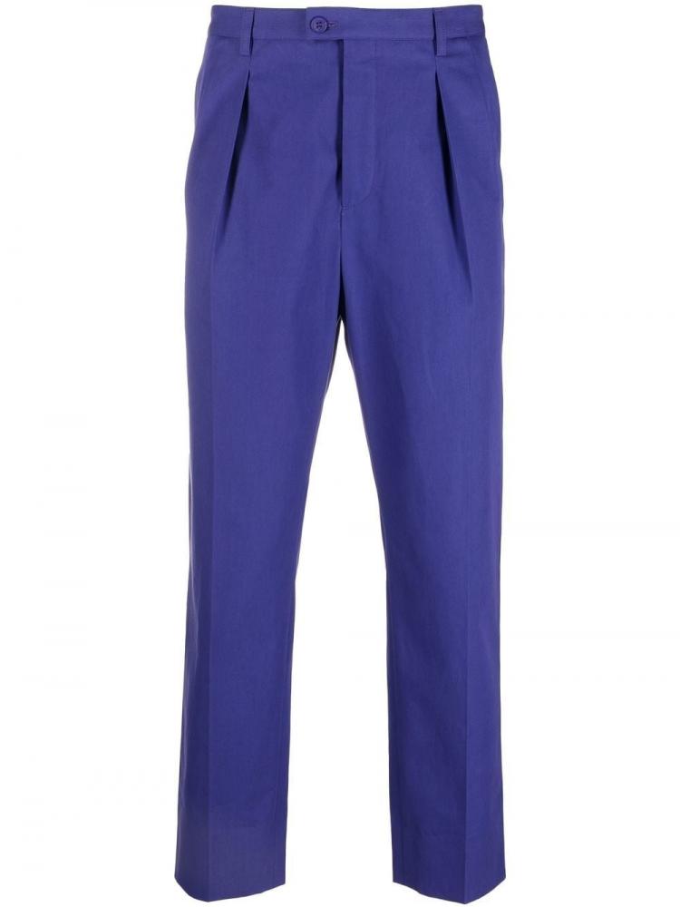 Saint Laurent - high-waisted tailored cropped trousers