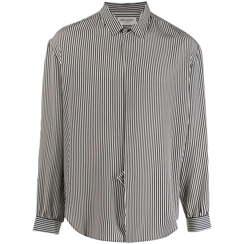 Saint Laurent - striped silk shirt