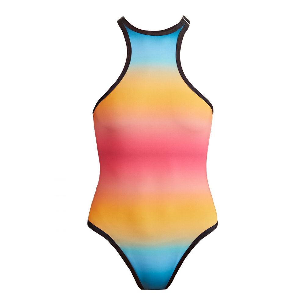 The Attico Beachwear - multicolour print onepiece swimsuit