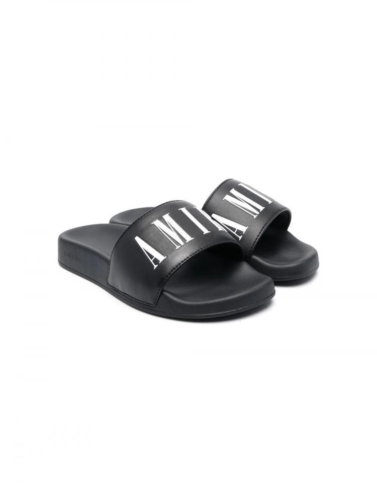 Amiri Kids - logo-print open-toe slides