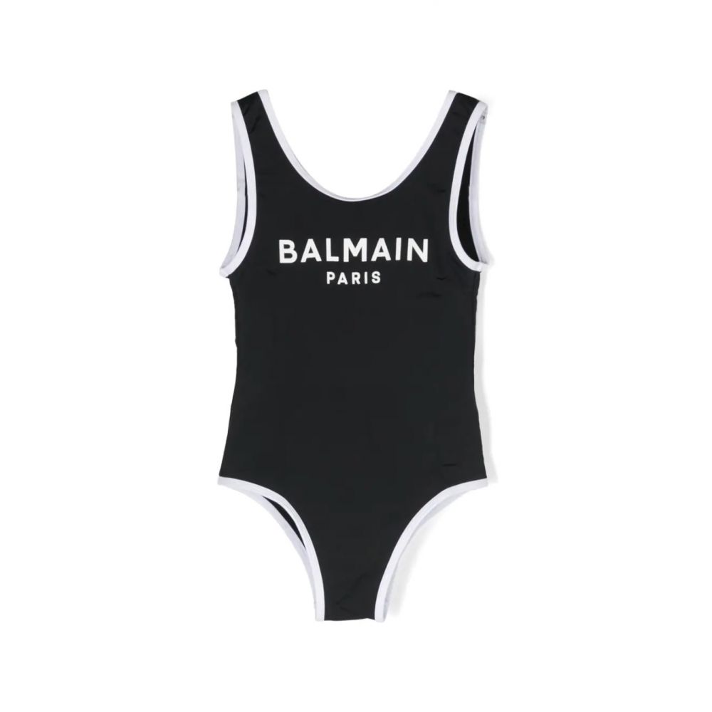 Balmain Kids - logo-print swimsuit