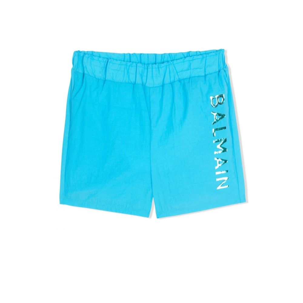Balmain Kids - logo-print swim shorts